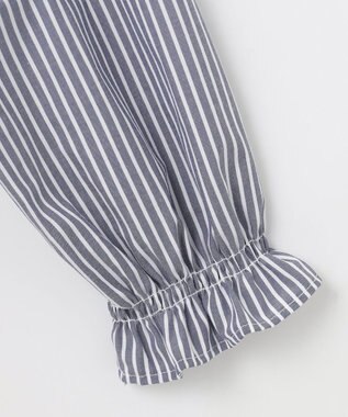 ANY KIDS ストライプ シャツ ワンピース ブルーストライプ