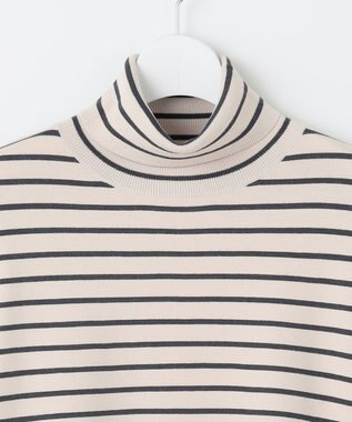 J.PRESS LADIES L 【ご好評につき新色追加！・WEB限定カラーあり・洗える】PRINCE タートルネック ニット ベージュ×スレート系