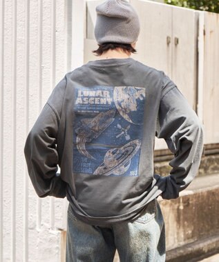 WEGO 【ユニセックス着用ITEM】ピグメントグラフィックT（LS） 柄3