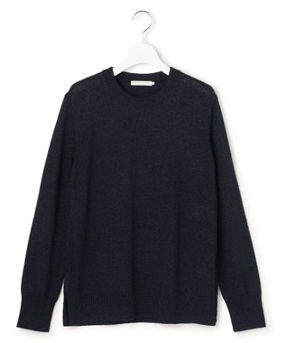 ICB L 【先行予約】 グロッシーペーパーブレンド クルーネックプルオーバー ネイビー