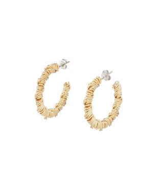 AMERICAN HOLIC ワイヤーロールピアス Gold