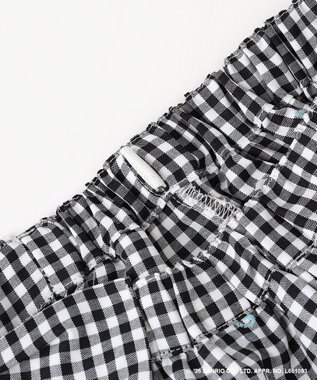 ANY KIDS 【シナモロール×ANY KIDS】刺繍 ギンガムキュロット ブラック×ギンガム