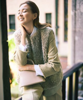 自由区 L 【SHIHOさん着用】SOMELOSドルマンスリーブ ブラウス モーヴストライプ