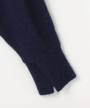 組曲 L 【手洗い可】フラッフィー ファーニット ミッドナイトネイビー系