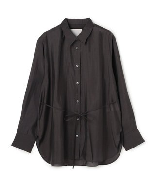 UNFILO レギュラーカラー ポプリンシャツ チャコール