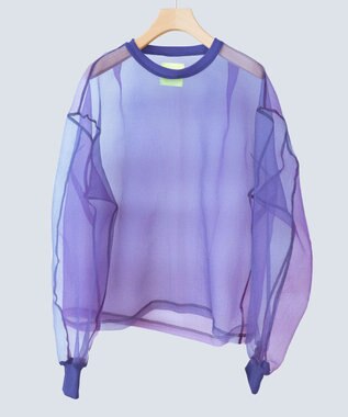 COQ SHEER ORGANZA 2 シアープルオーバー ダークブルー