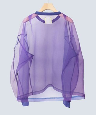COQ SHEER ORGANZA 2 シアープルオーバー ダークブルー