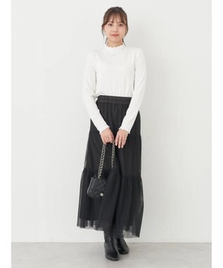 earth music&ecology テレコリブメローハイネックインナー Off White