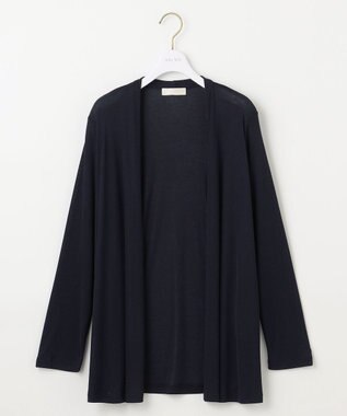 ANY SIS 【洗える】サラサラ着流し カーディガン ネイビー