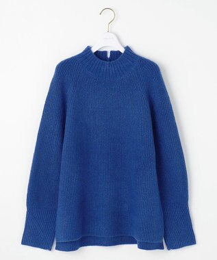 ANY SIS L ハイネックAir ニット ブルー