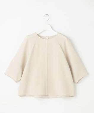 自由区 L 【人気素材・NEWデザイン】ラスティックメッシュラグランスリーブ ブラウス フラックス