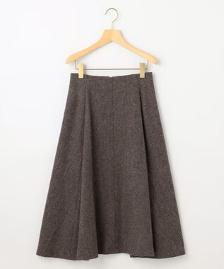 組曲 シックツイード フレアスカート ダークブラウン系3
