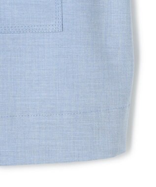 BEIGE， APOPHY / ステッチディテールショートシャツジャケット Sax