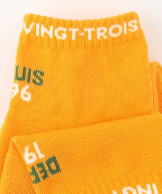 23区GOLF 【MEN】ロゴショートソックス イエロー系