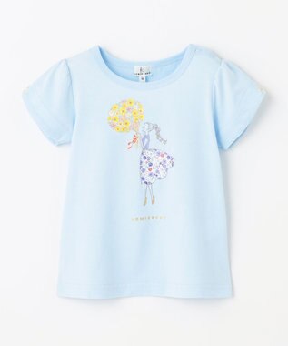 組曲 KIDS 【80-100㎝】ひまわりブーケ Tシャツ