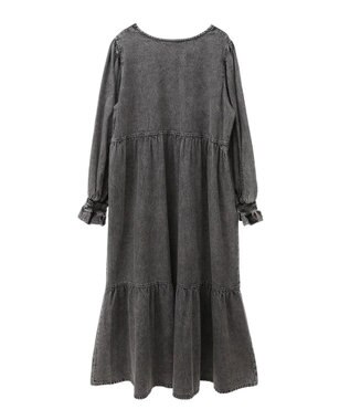 Green Parks ■ＥＳＣＡＲ　デニムピンタックカフスワンピース Gray