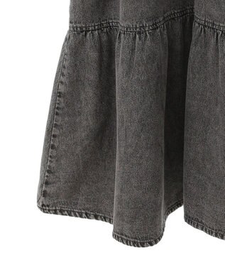 Green Parks ■ＥＳＣＡＲ　デニムピンタックカフスワンピース Gray