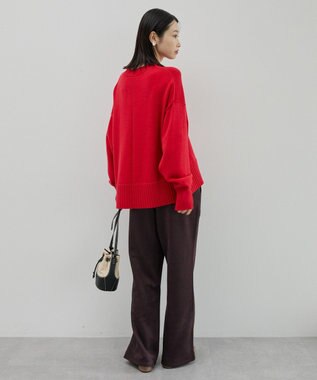 AMERICAN HOLIC バイパチモックネックニットプルオーバー Red