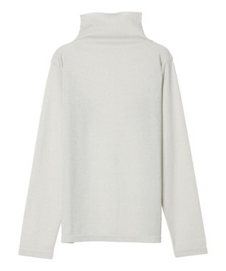 Green Parks ラメリブタートルカットソー Off White