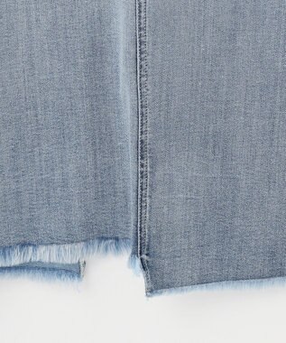 自由区 【XSサイズ～/洗える】USUKARU DENIM スカート ライトインディゴバイカラー