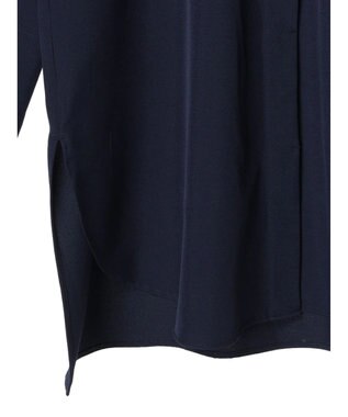 Green Parks イージーケア　比翼ボタンチュニック Dark Navy