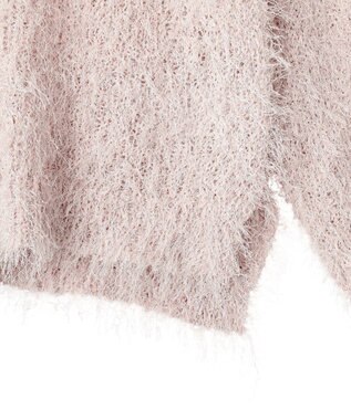 YECCA VECCA ラメ混シャギーニット Pink