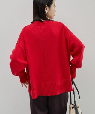 AMERICAN HOLIC バイパチモックネックニットプルオーバー Red