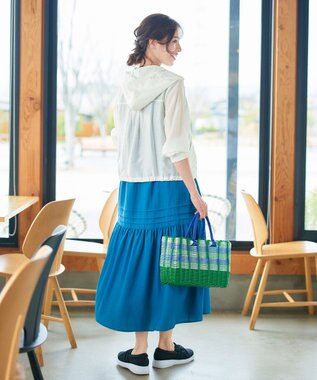 Tiaclasse シアーフードパーカー オフホワイト