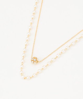  ロンデルパール調2連 ネックレス