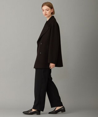 ICB L ウールリバー Pコート バーントブラウン系