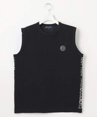 23区GOLF 【MEN】超軽量＆高通気の快適ラッセルコンビベスト ブラック系