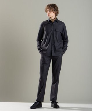 JOSEPH HOMME LIGHT COMFORT WOOL SHIRT グレー系