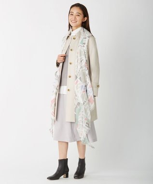 J.PRESS LADIES 【洗える・シワになりにくい】Garudaツイル フレアー スカート ライトグレー系