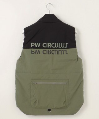 PW CIRCULUS 【手軽に防寒】【MEN】中綿ベスト カーキ系