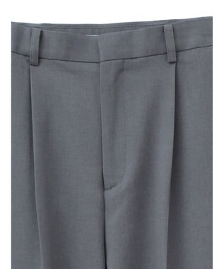 Green Parks きれいシルエットパンツ（ワイドストレート） Gray