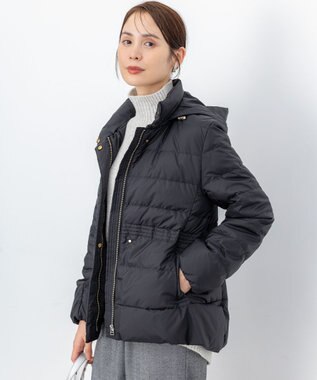 組曲 S ライトタフタショート ダウン ブラック系