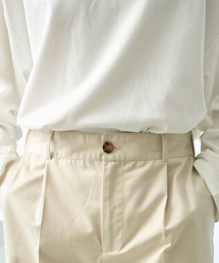 WEGO タックツイルトラウザー ベージュ