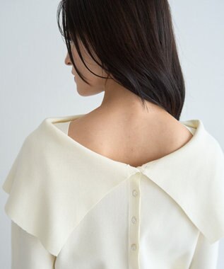 YECCA VECCA 2wayオフショルカラーカーディガン Off White