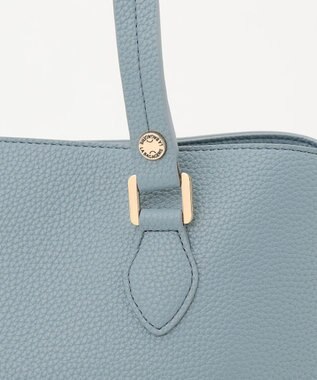 LA BAGAGERIE ベーシック　フェイクレザートート ライトブルー