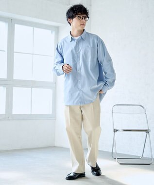 WEGO タックツイルトラウザー ベージュ