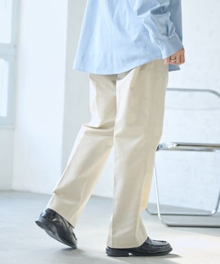 WEGO タックツイルトラウザー ベージュ