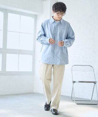 WEGO タックツイルトラウザー ベージュ