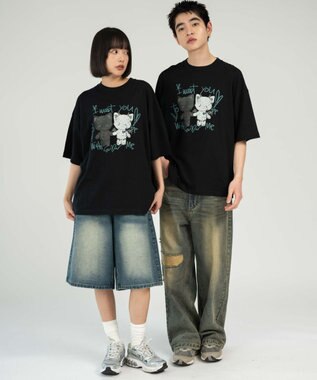 WEGO 【ユニセックス着用ITEM/SMLXLサイズ展開】アソートグラフィックT（SS） 柄6