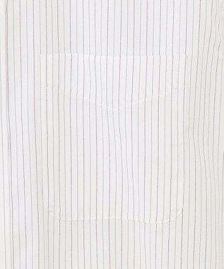 J.PRESS MEN 【EXTRA COMFORT / 形態安定・ストレッチ・抗菌防臭・速乾】ピンオックス オルタネートストライプ 半袖シャツ/B.D. グリーン系1