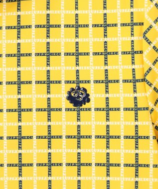 PW CIRCULUS 【UVカット / 吸水速乾 / 伸縮性抜群】【WOMEN】ＰＷロゴ＆チェックモックT ゴルフウェア レディース イエロー系5