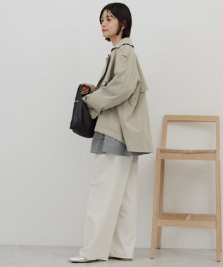 AMERICAN HOLIC 【先行予約】ショートトレンチコート Light Khaki