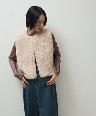 Green Parks ・ＥＬＥＮＣＡＲＥ　ＤＵＥ　シープファーベスト Light Beige