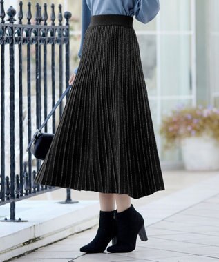 【洗える】ラメニットスカート