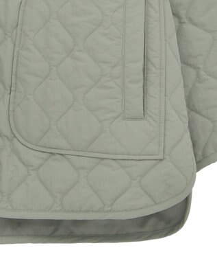 Green Parks ２ＷＡＹニットフードキルティングブルゾン Khaki