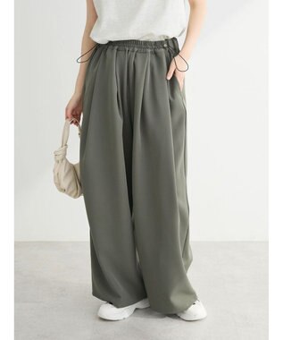 Green Parks ・ＥＬＥＮＣＡＲＥ　ＤＵＥ　ウエストドロストパンツ Khaki